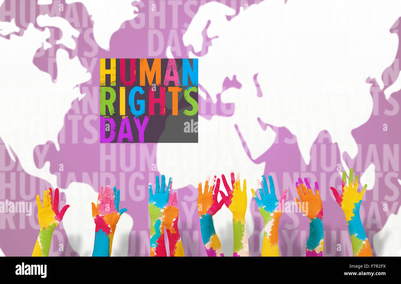 Woman raising arms sign hi-res stock photography and images - Alamy