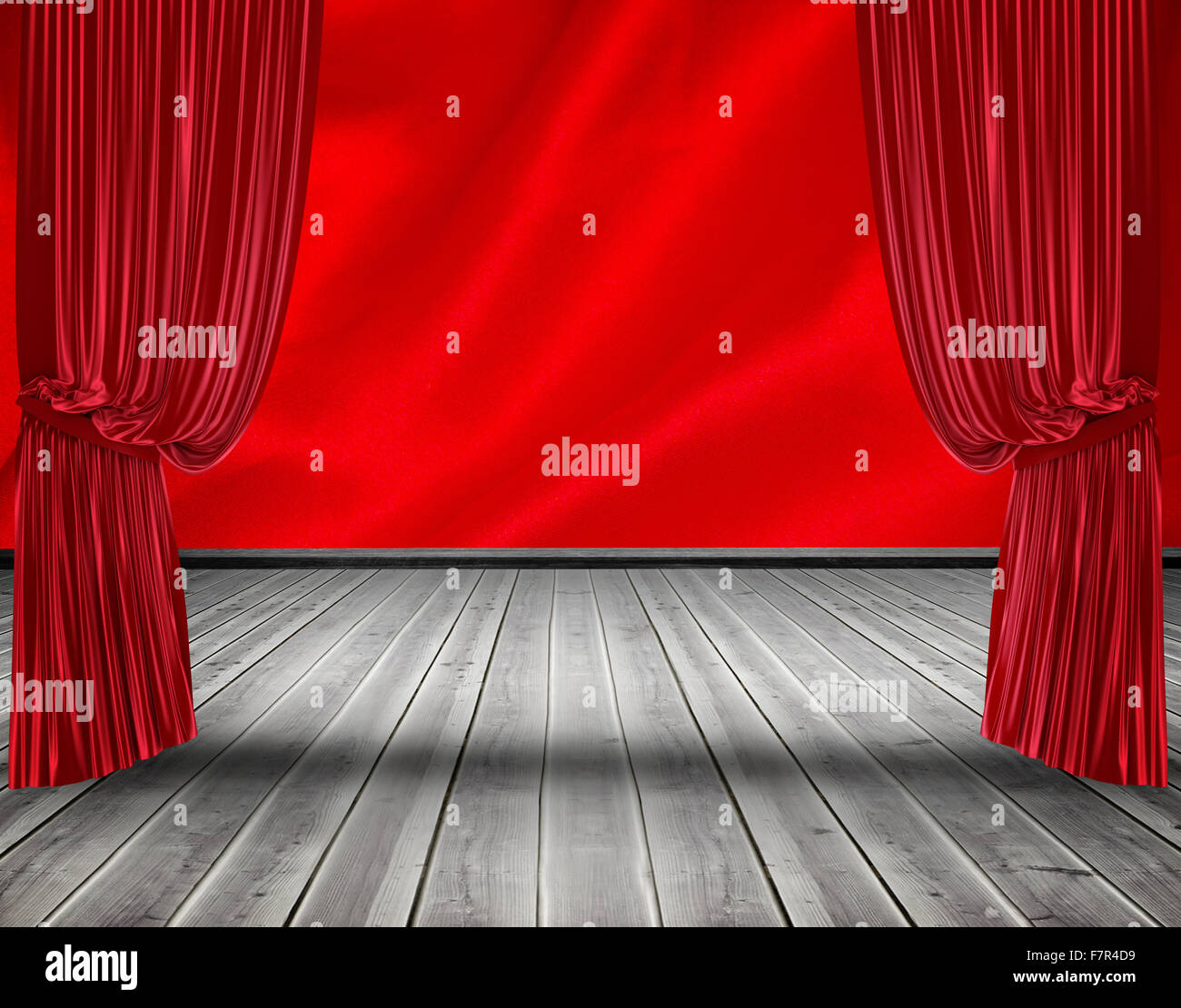 Red curtain pulling back Stock Photo Alamy