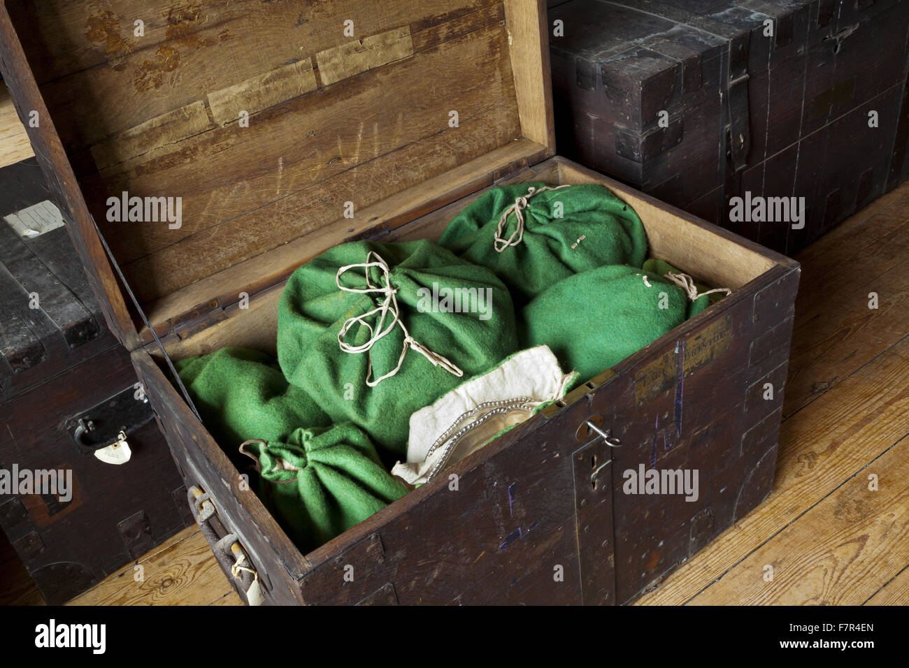 Ironbound plate chest, possibly late 18th century, at Ickworth