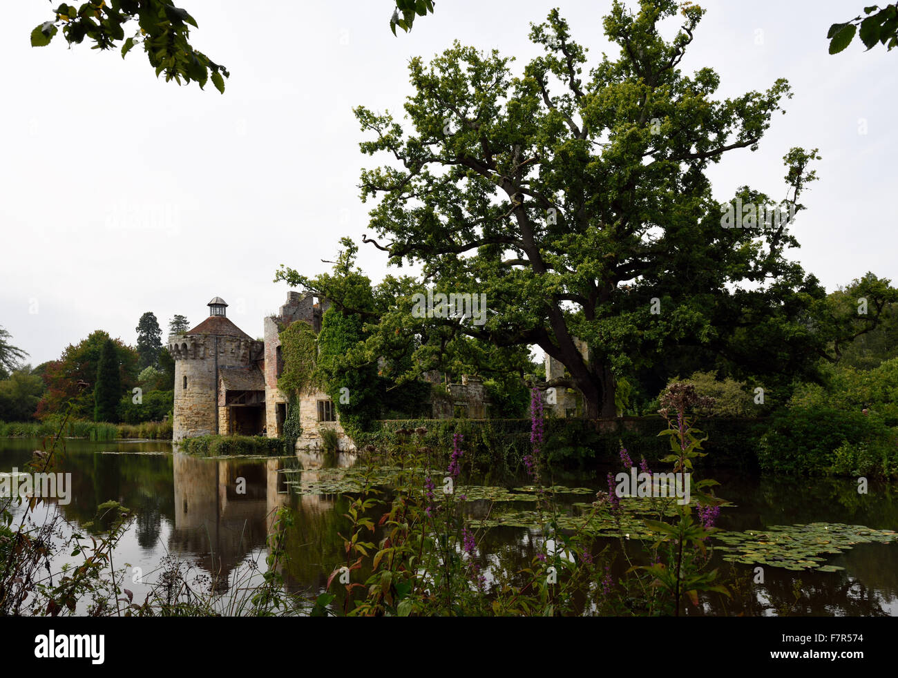 Scotney Castle, Kent. Scotney Castle is a country house, romantic garden and 14th century moated castle - all set in a beautiful wooded estate. Stock Photo