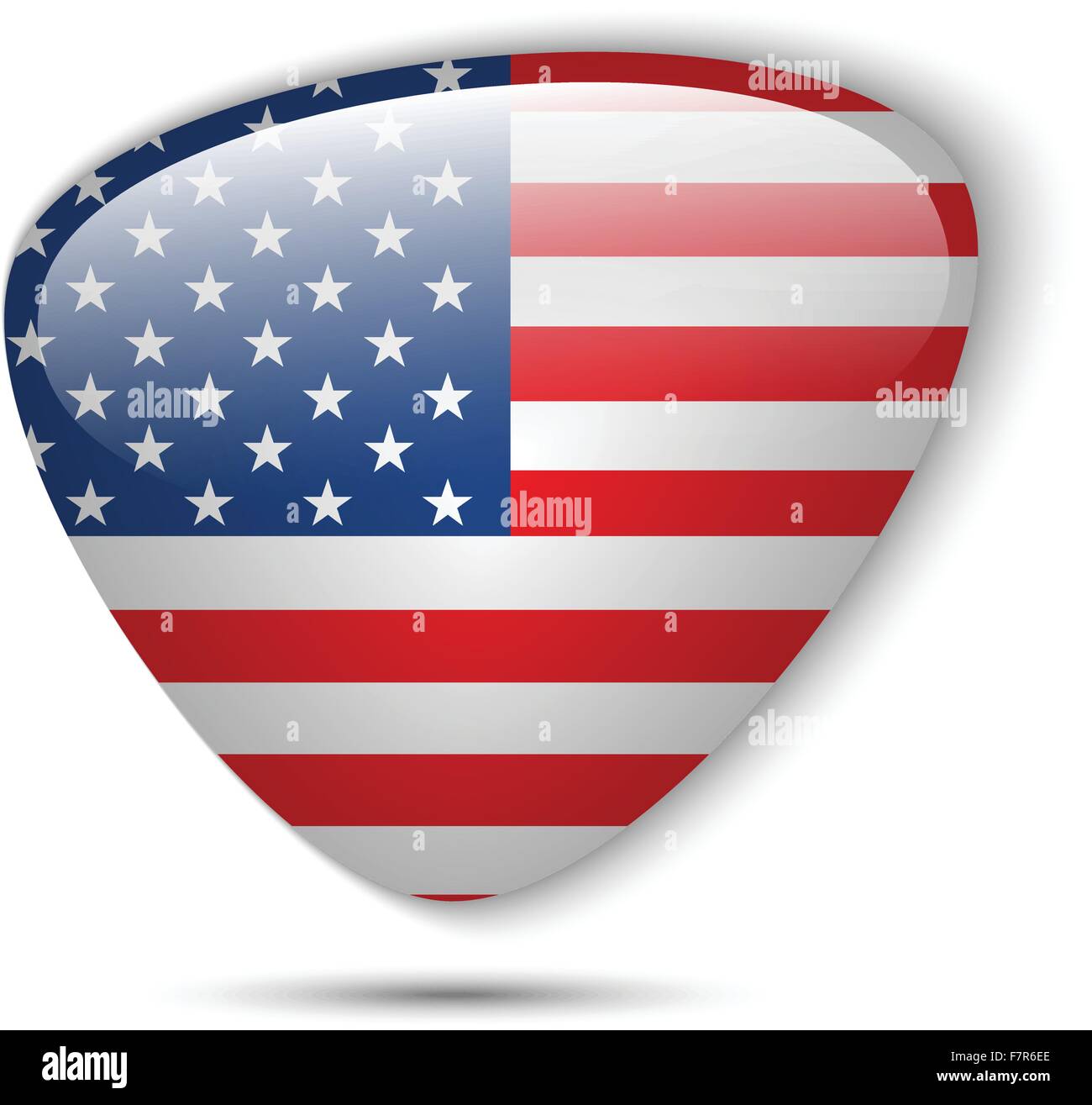 USA Flag Glossy Button Stock Vector Image & Art - Alamy