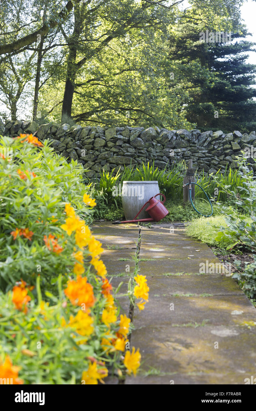 The gardens at Stoneywell, Leicestershire. Stoneywell was built as a