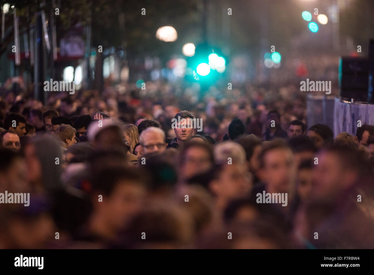 Oxford Street Christmas Lights switch on. Featuring Crowd Where London, United Kingdom When