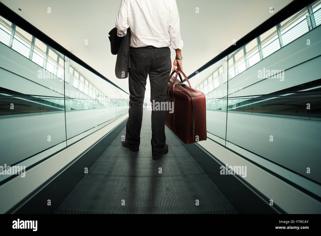 Suitcase standing on airport weight scale. 3D illustration Stock Photo -  Alamy