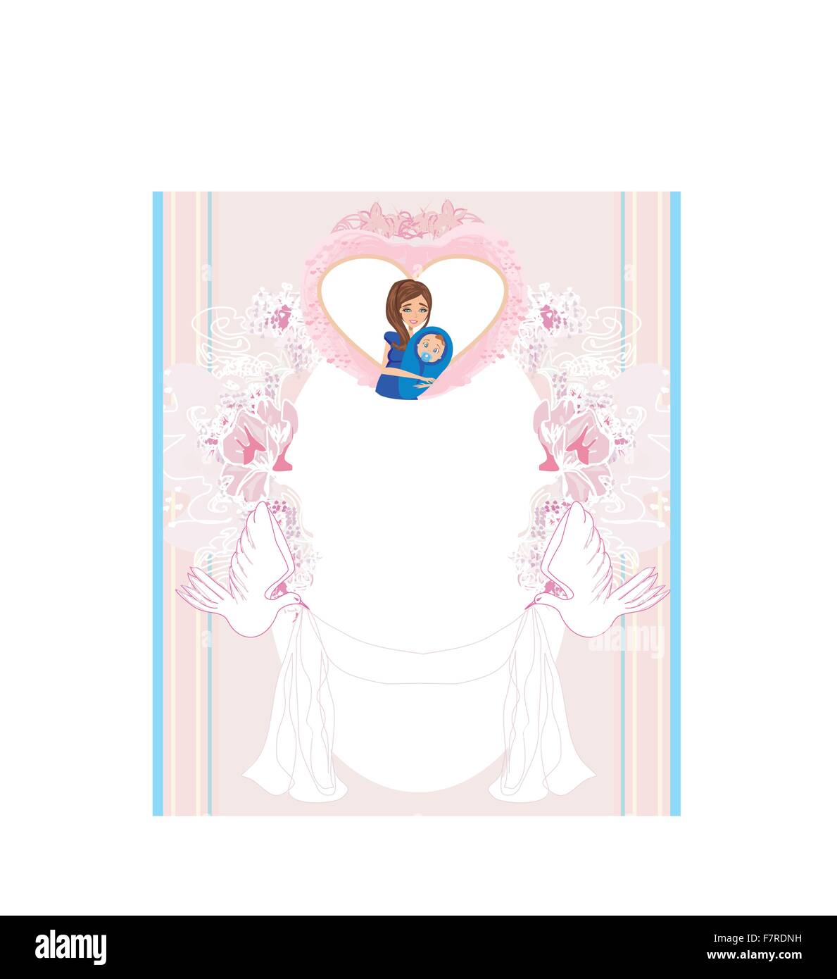 baby shower card Stock Vector Image & Art Alamy
