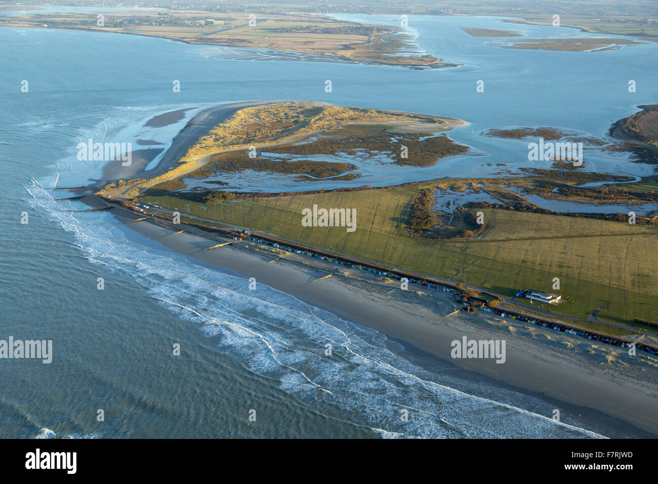 An aerial view of East Head, West Sussex Stock Photo Alamy