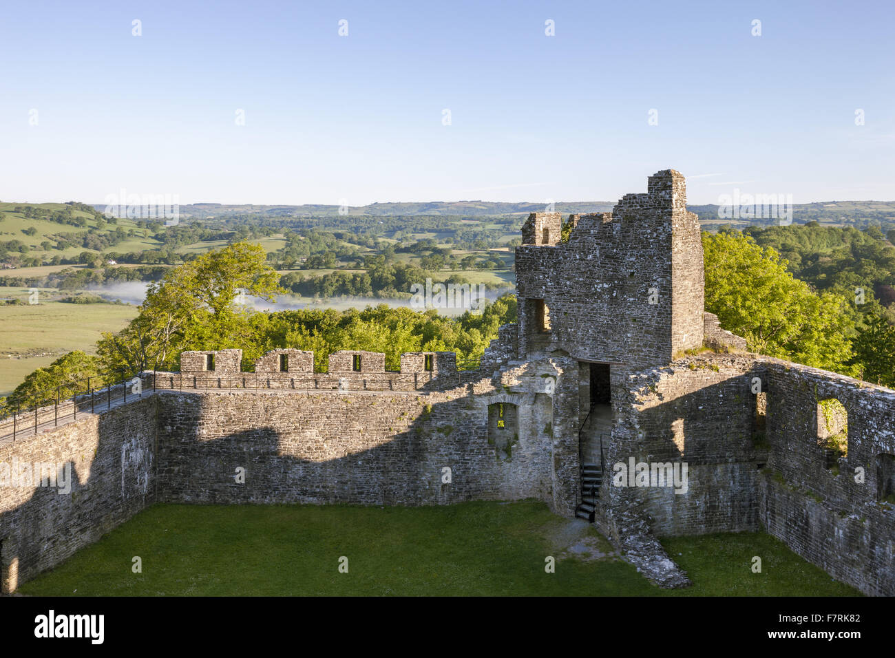 The view from the castle, looking north, at Dinefwr, Carmarthenshire