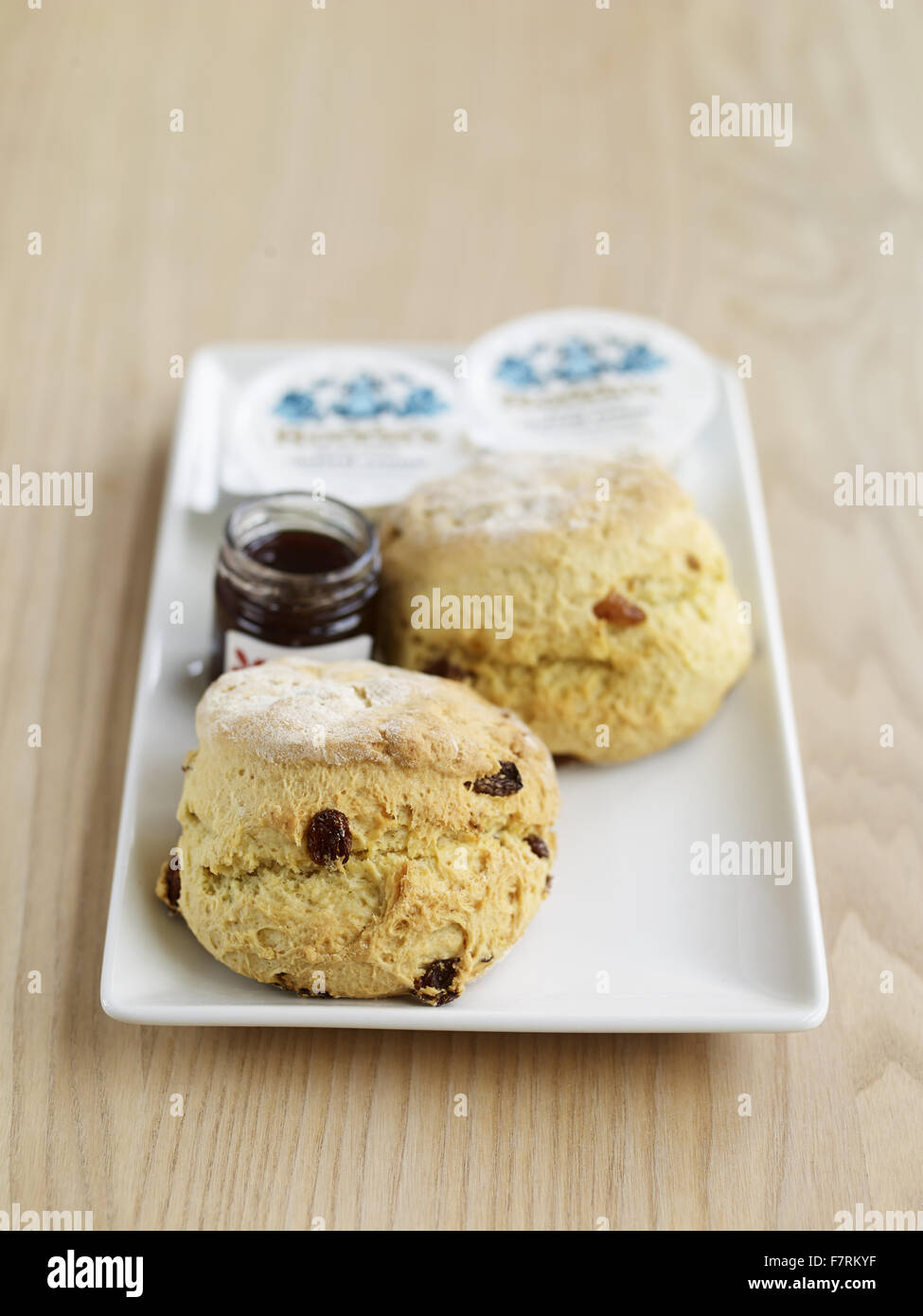 A cream tea for two photographed for the 2015 National Trust Summer