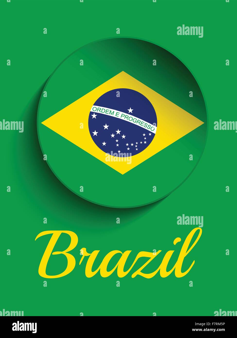 Brazil 2014 Letters with Brazilian Flag Stock Vector Image & Art Alamy