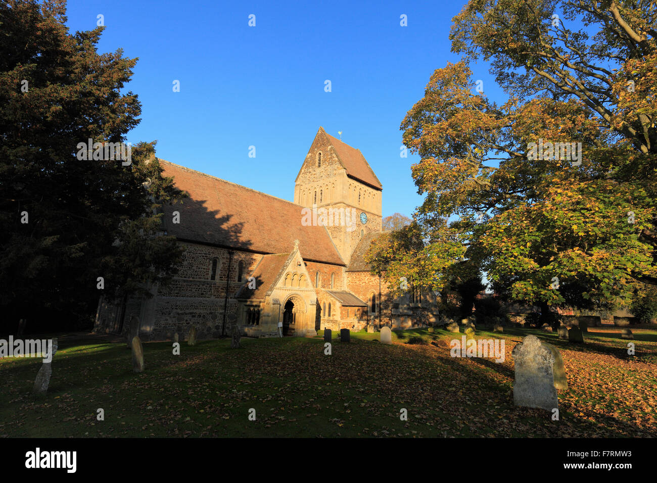 The church of St Lawrence at Castle Rising, Norfolk, England, UK Stock ...