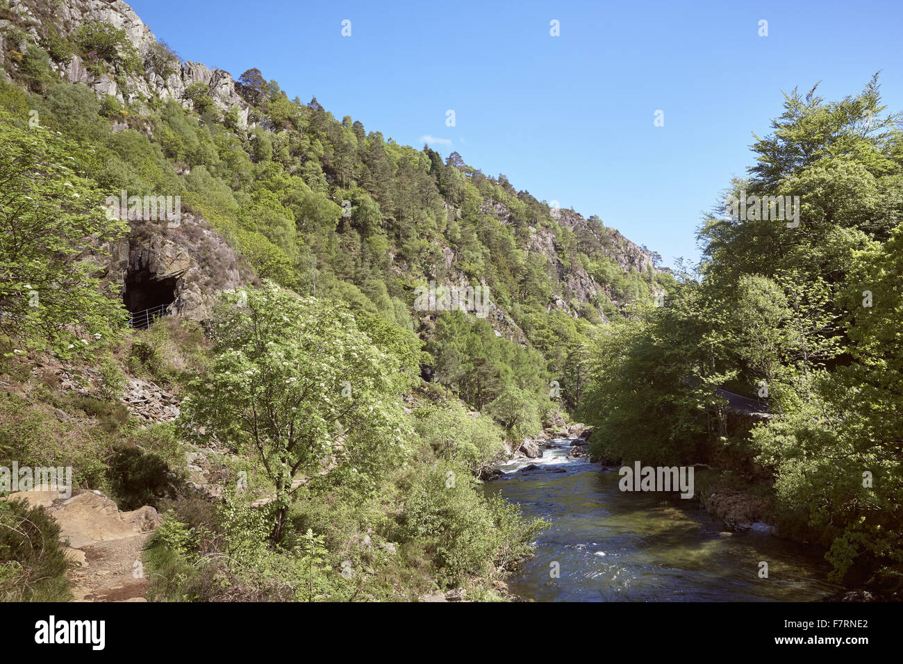 Aberglaslyn Pass, Gwynedd, Wales. Stock Photo