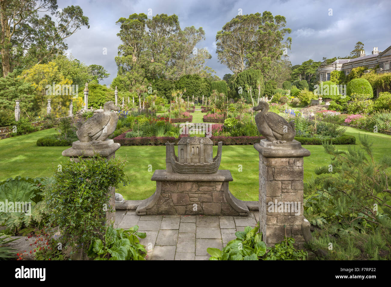 The Formal Garden Seen From The Dodo Terrace At Mount Stewart County Down Mount Stewart Has Been Voted One Of The World S Top Ten Gardens And Reflects The Design And Artistry Of