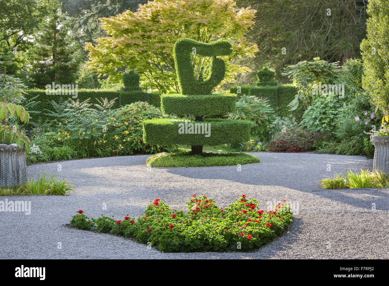 Shamrock Garden at Mount Stewart, County Down. Mount Stewart has been