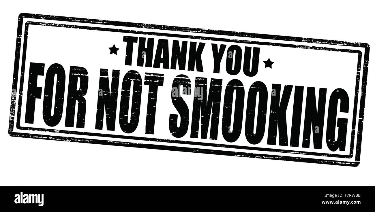 Thank you for not smooking Stock Vector Image & Art - Alamy
