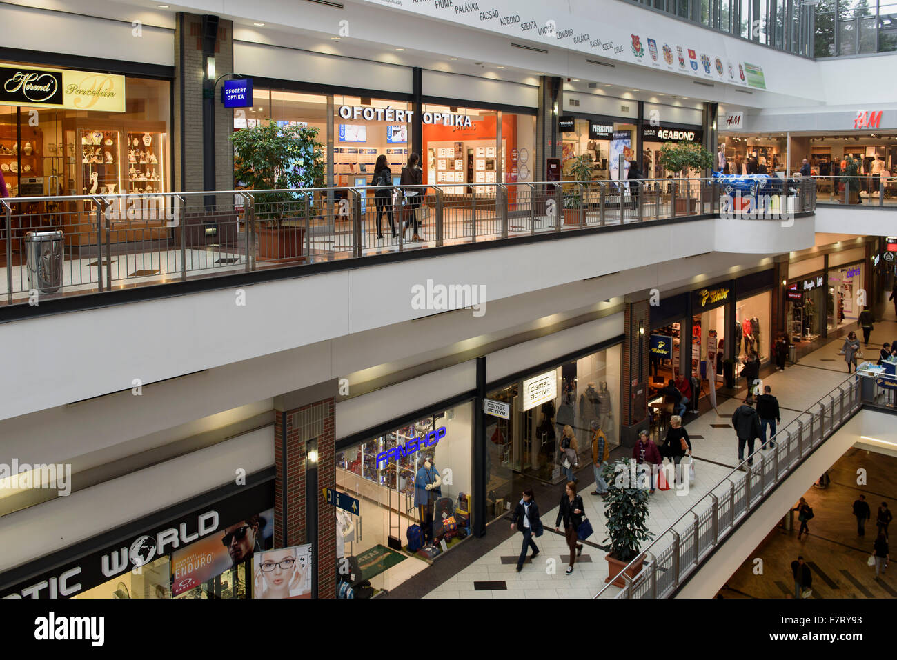 shopping center Westend Citycenter, Váci út 1-3, Budapest, Hungary Stock Photo