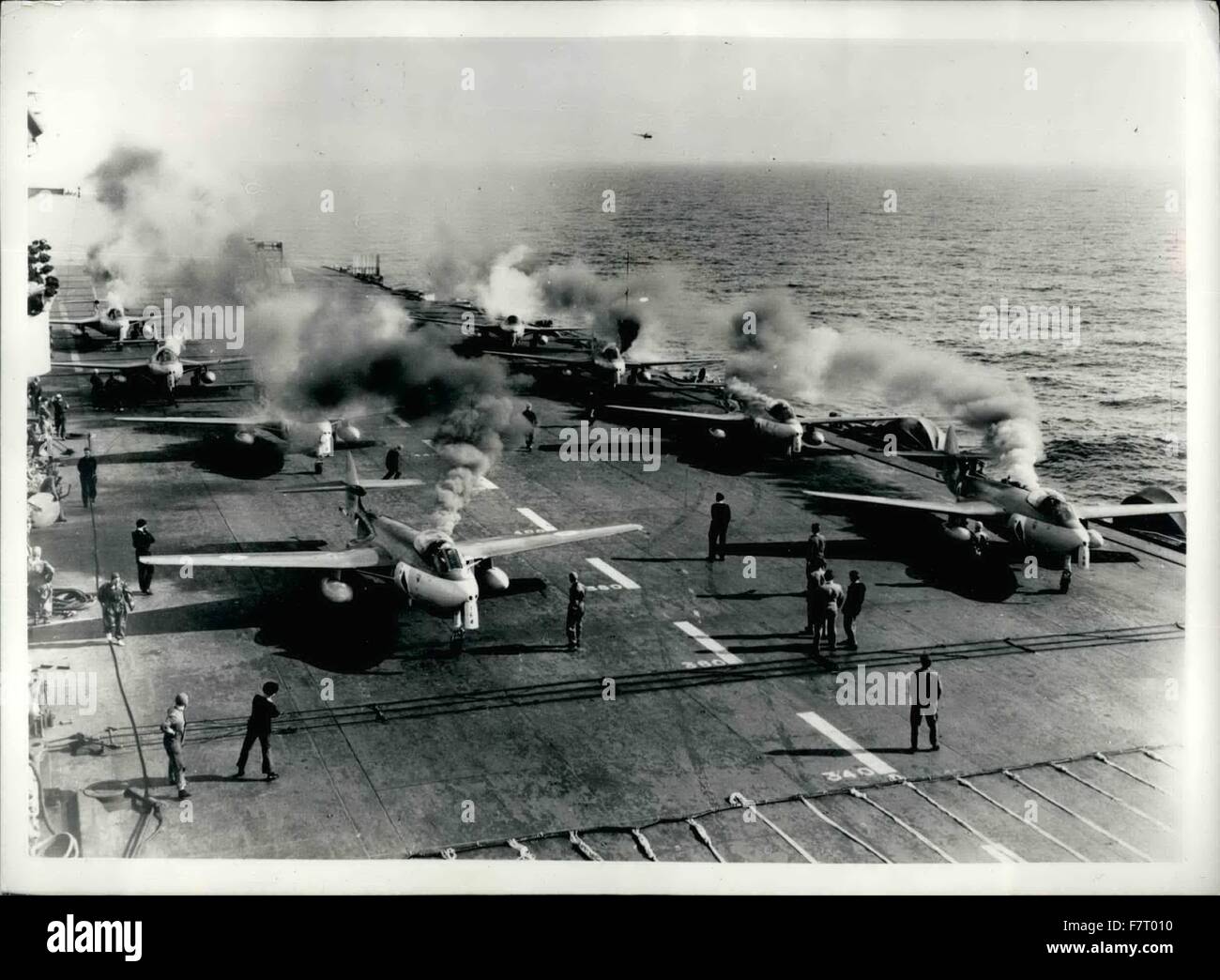 1940 - H.M.S. Eagle In The Mediterranean: Sea Hak aircraft of No. 806 ...