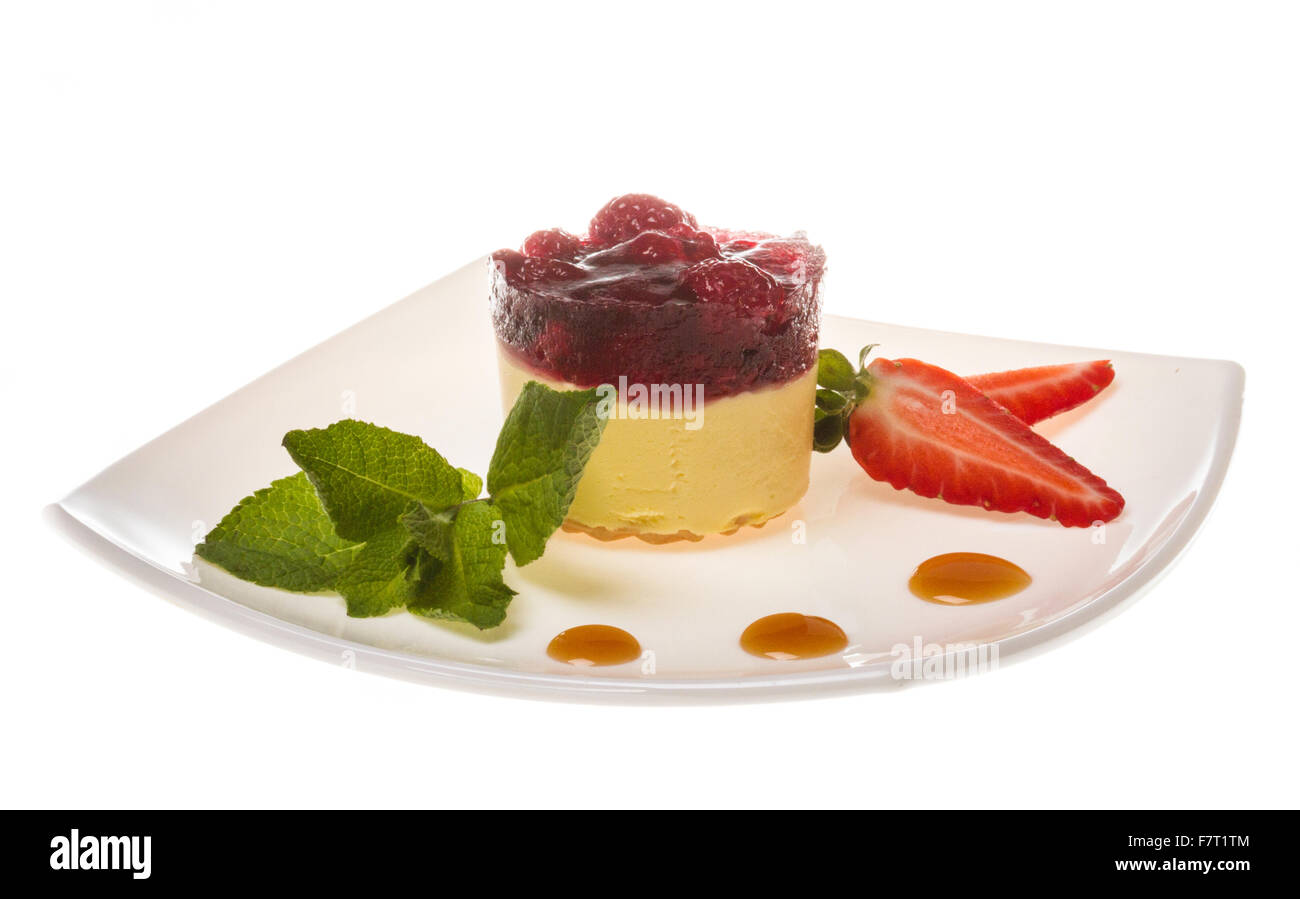 Strawberry shortcake plate Cut Out Stock Images & Pictures - Alamy