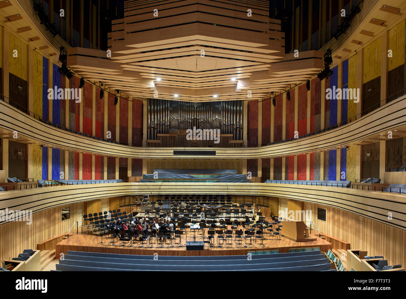 Bartók-hall in the palace of arts Müvészetek Palotája, Komor Marcell u.1, Budapest, Hungary Stock Photo