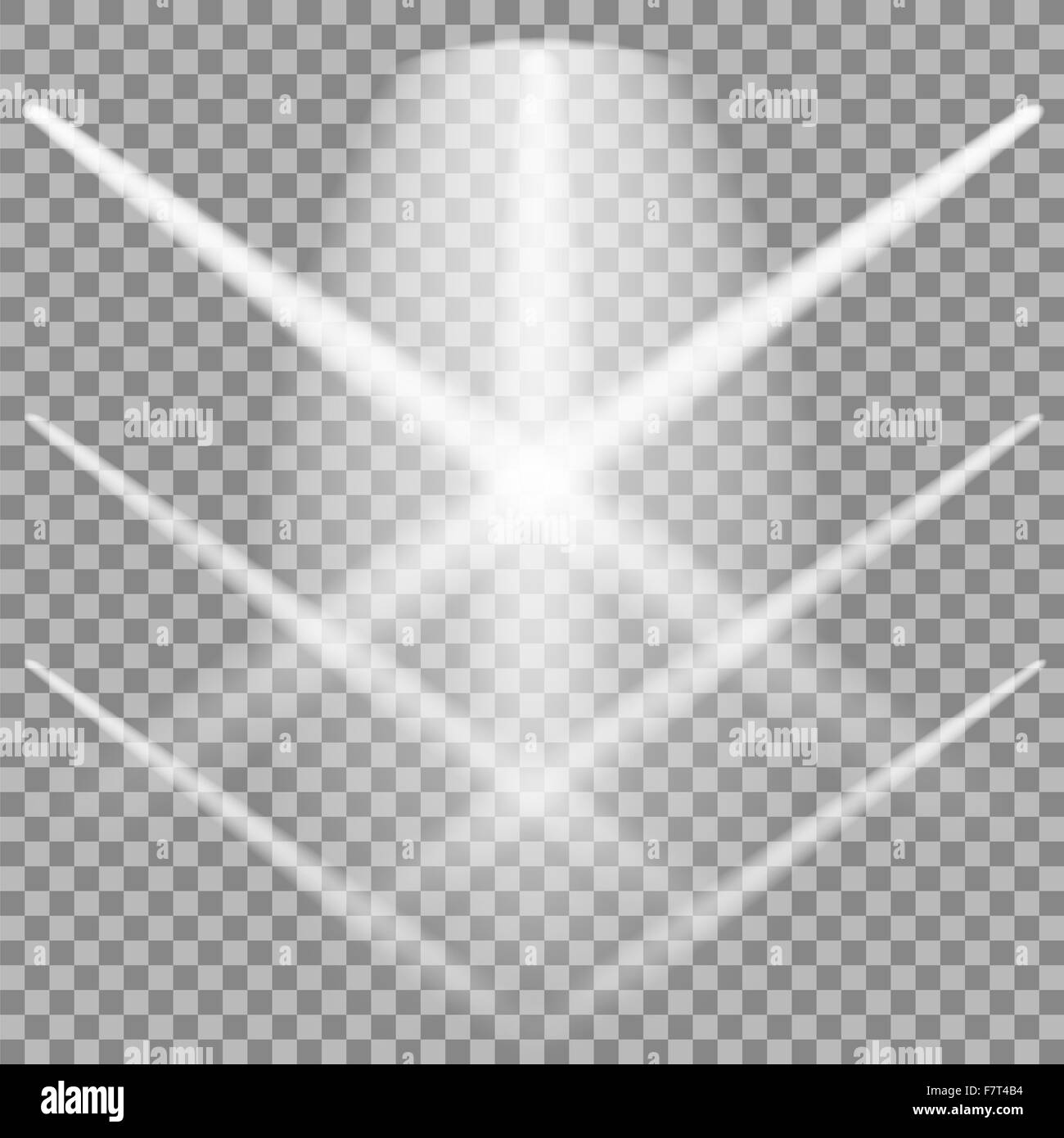 Set of White Spotlights Stock Photo Alamy