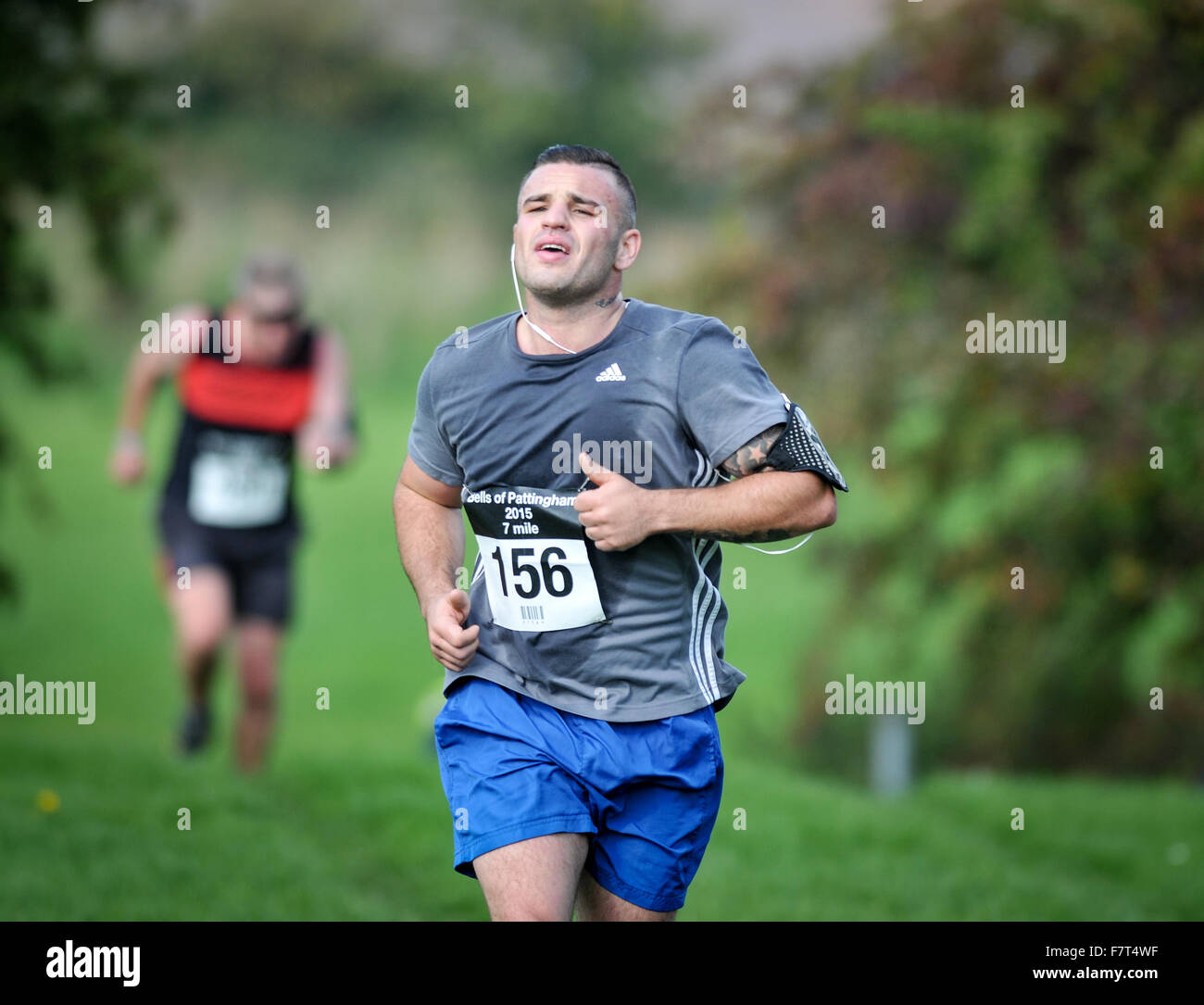 Pattingham Bell's Run 2015 set in the rolling hills of Staffordshire, near Codsall Wood, West Midlands, England, UK Stock Photo