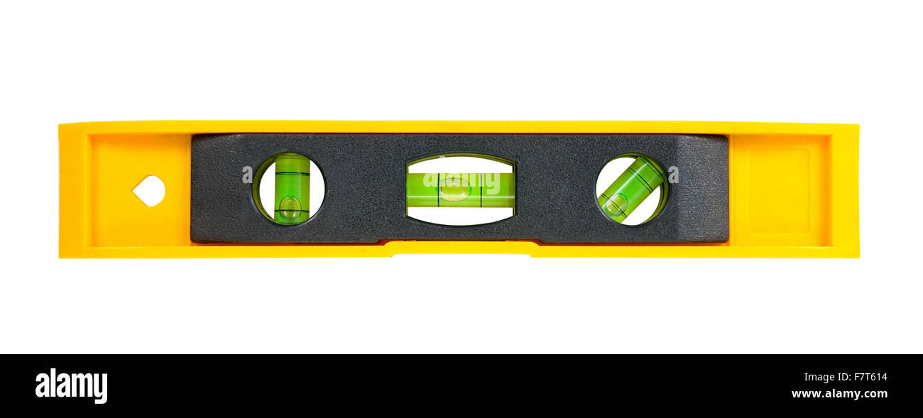 Spirit level.  Isolated over white background  with clipping path Stock Photo
