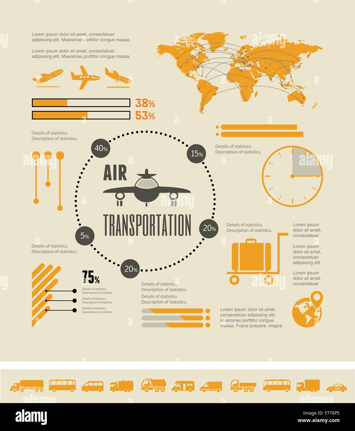 Travel Infographic Template Stock Vector Image & Art - Alamy