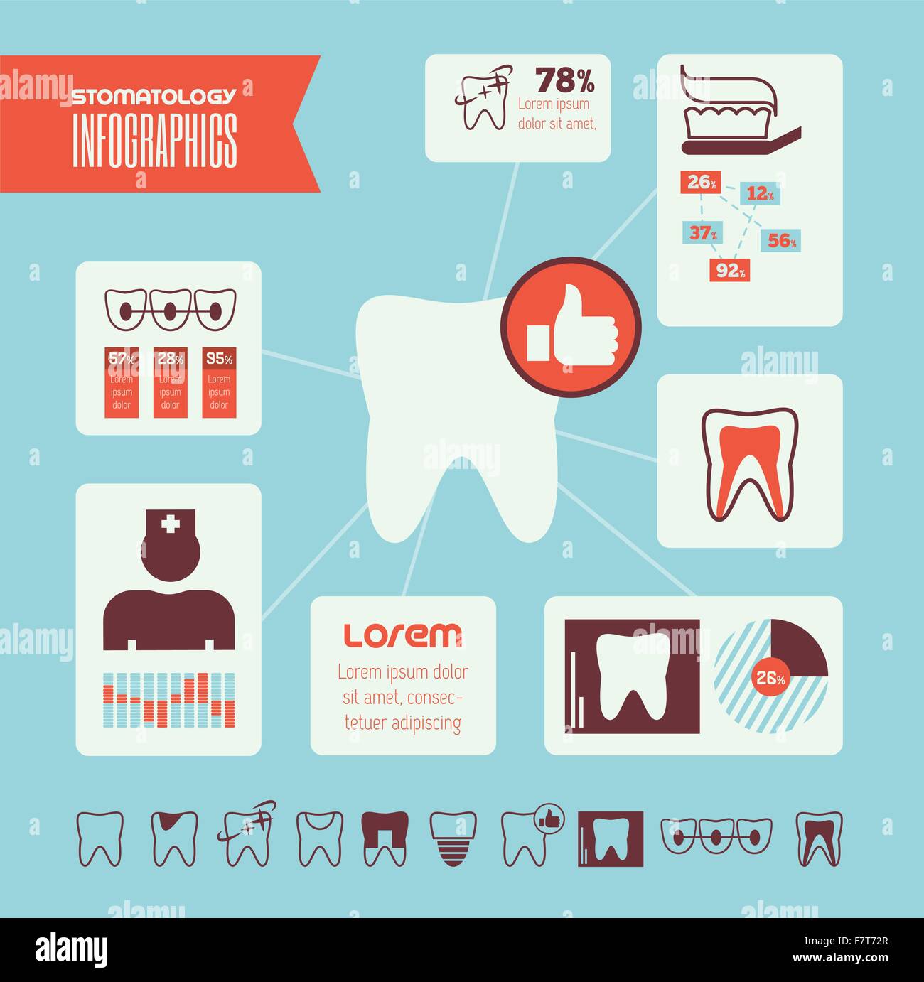 Stomatology Infographic Template Stock Vector Image & Art - Alamy