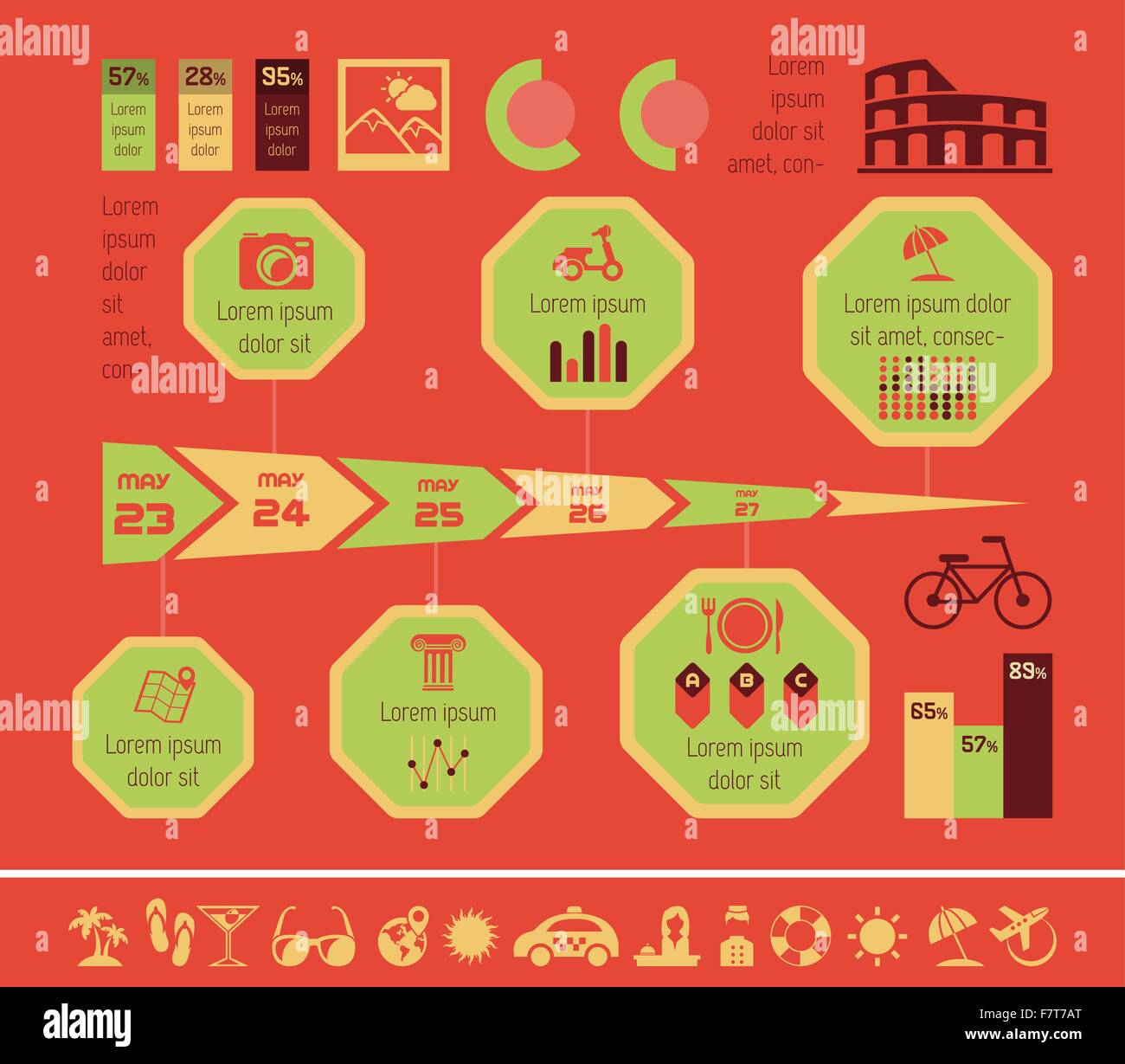 Travel Infographic Template Stock Vector Image & Art - Alamy