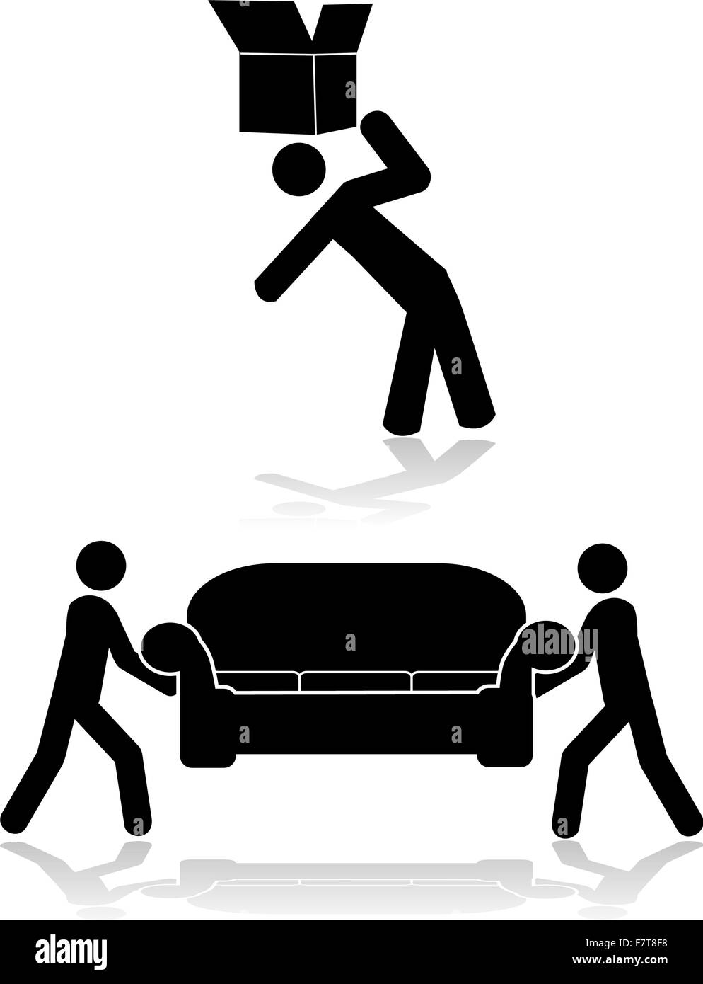 Person moving a furniture Stock Vector Images - Alamy
