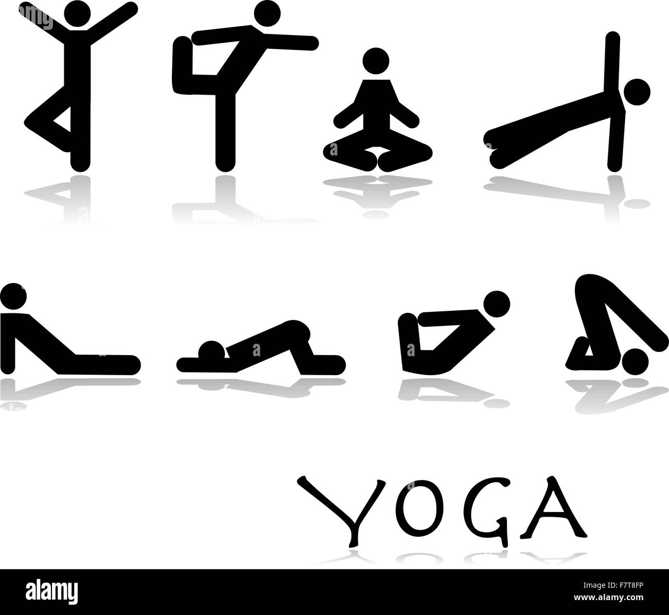 Yoga poses Stock Vector