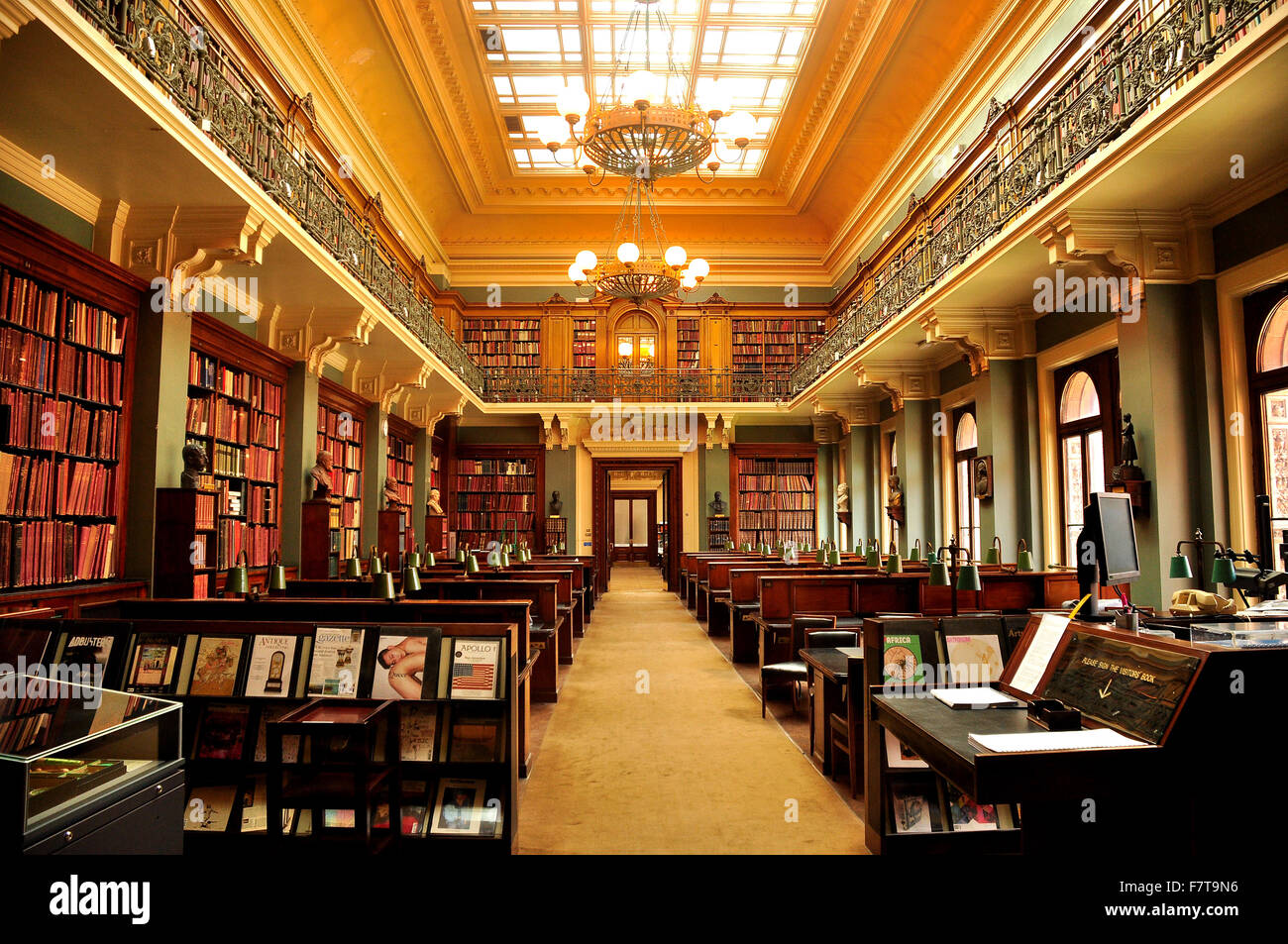 Reading room in the Library, Victoria and Albert Museum, London, United Kingdom Stock Photo