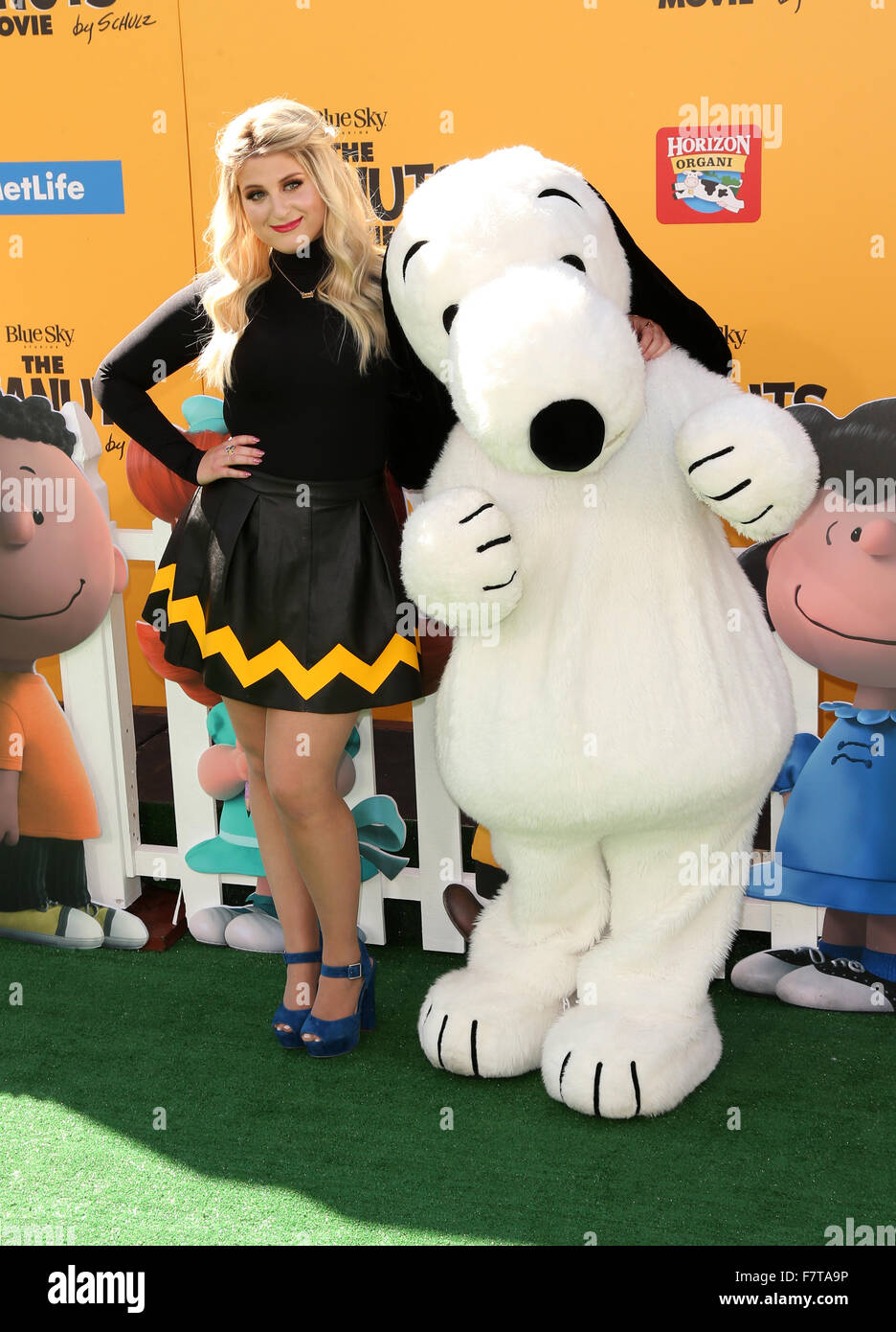 Premiere of 'The Peanuts Movie' Arrivals Featuring Meghan Trainor