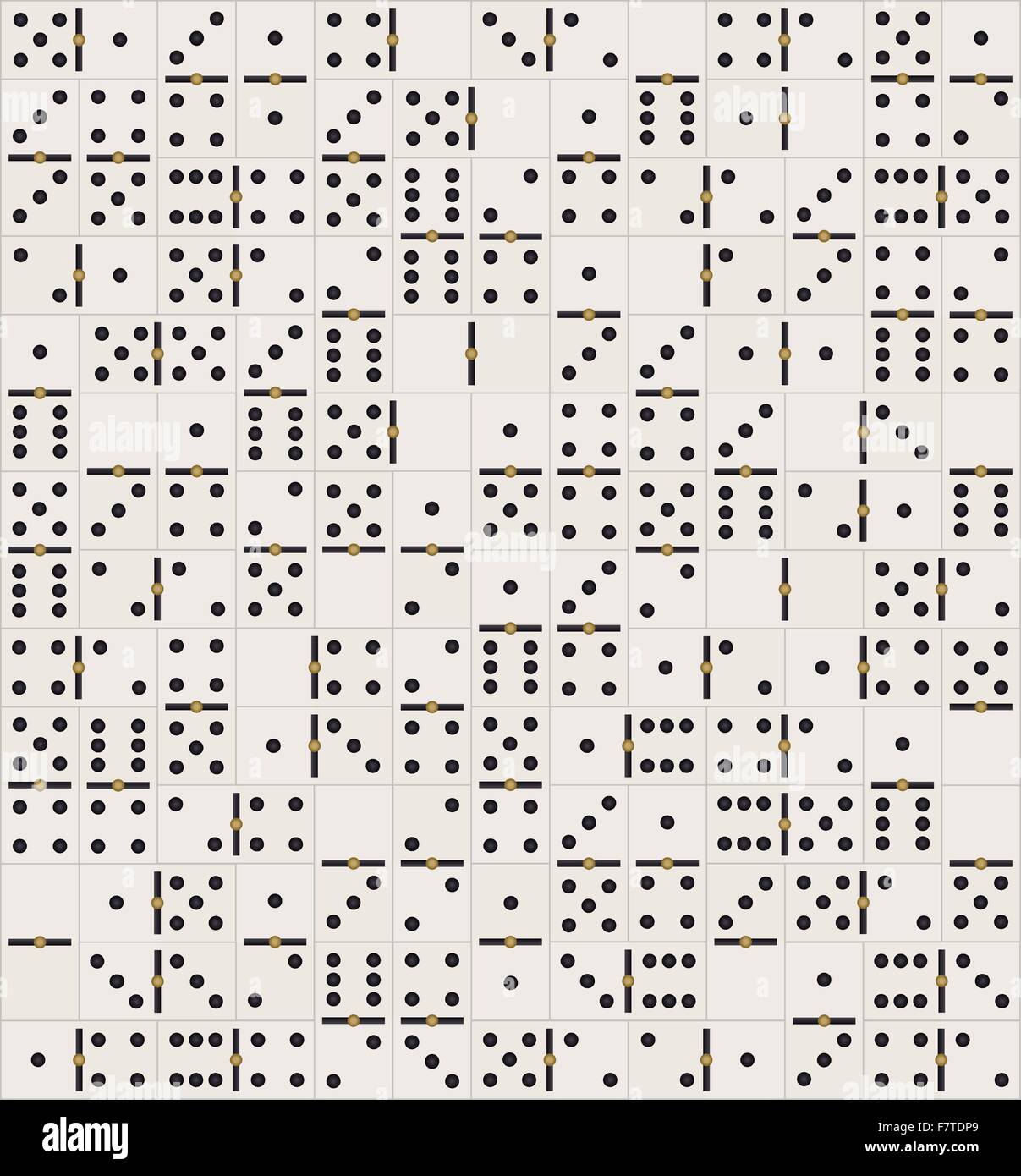 domino tiles texture Stock Vector