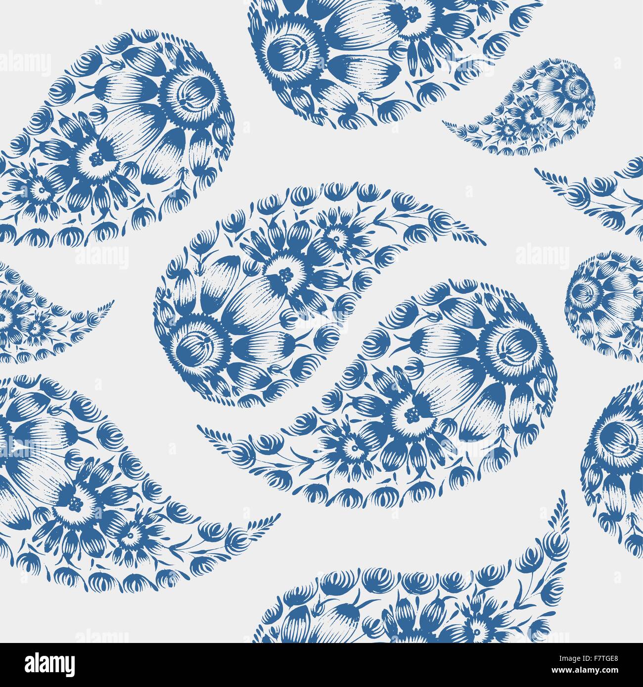 seamless pattern paisley Stock Vector Image & Art - Alamy