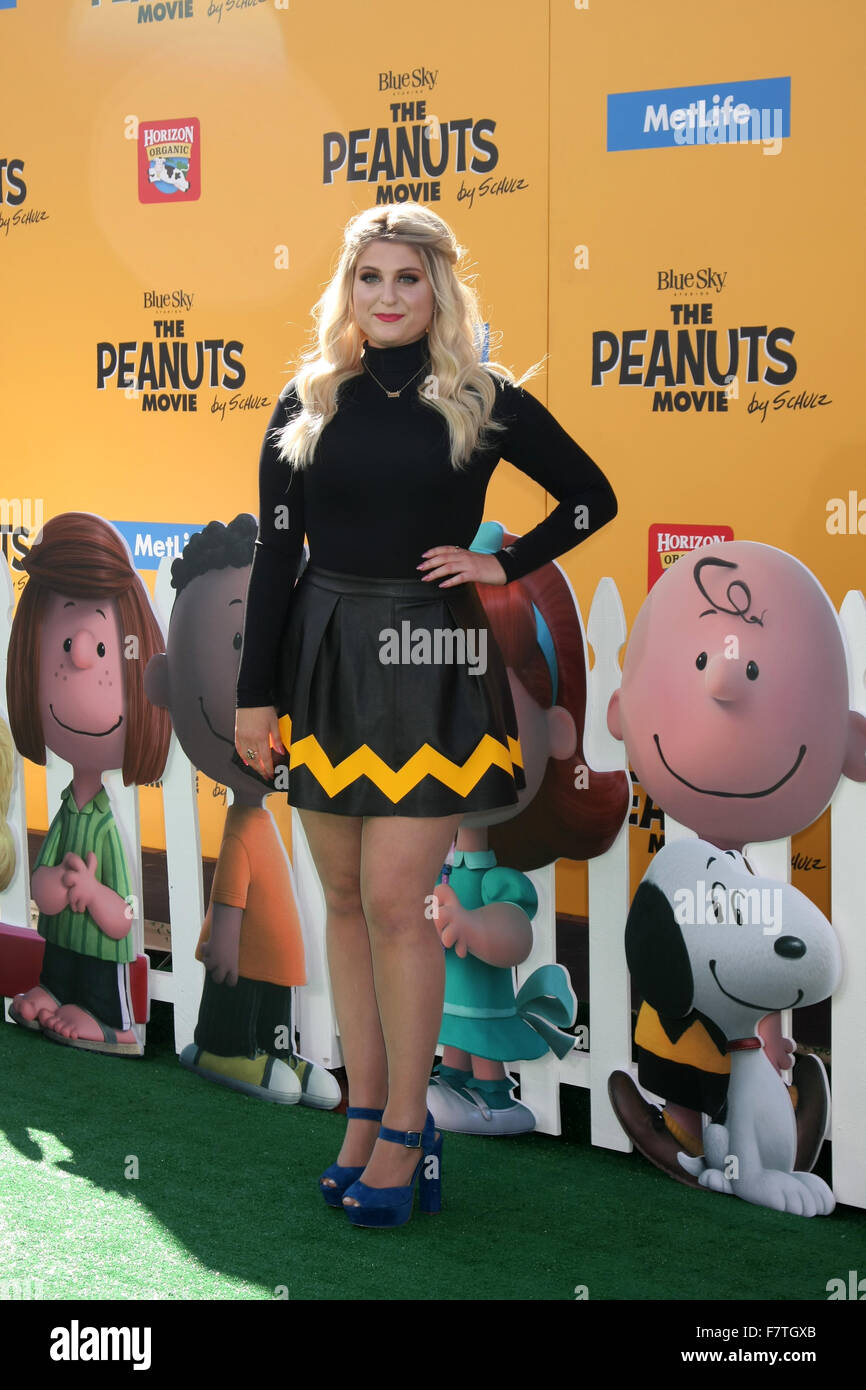 Premiere of 'The Peanuts Movie' Arrivals Featuring Meghan Trainor
