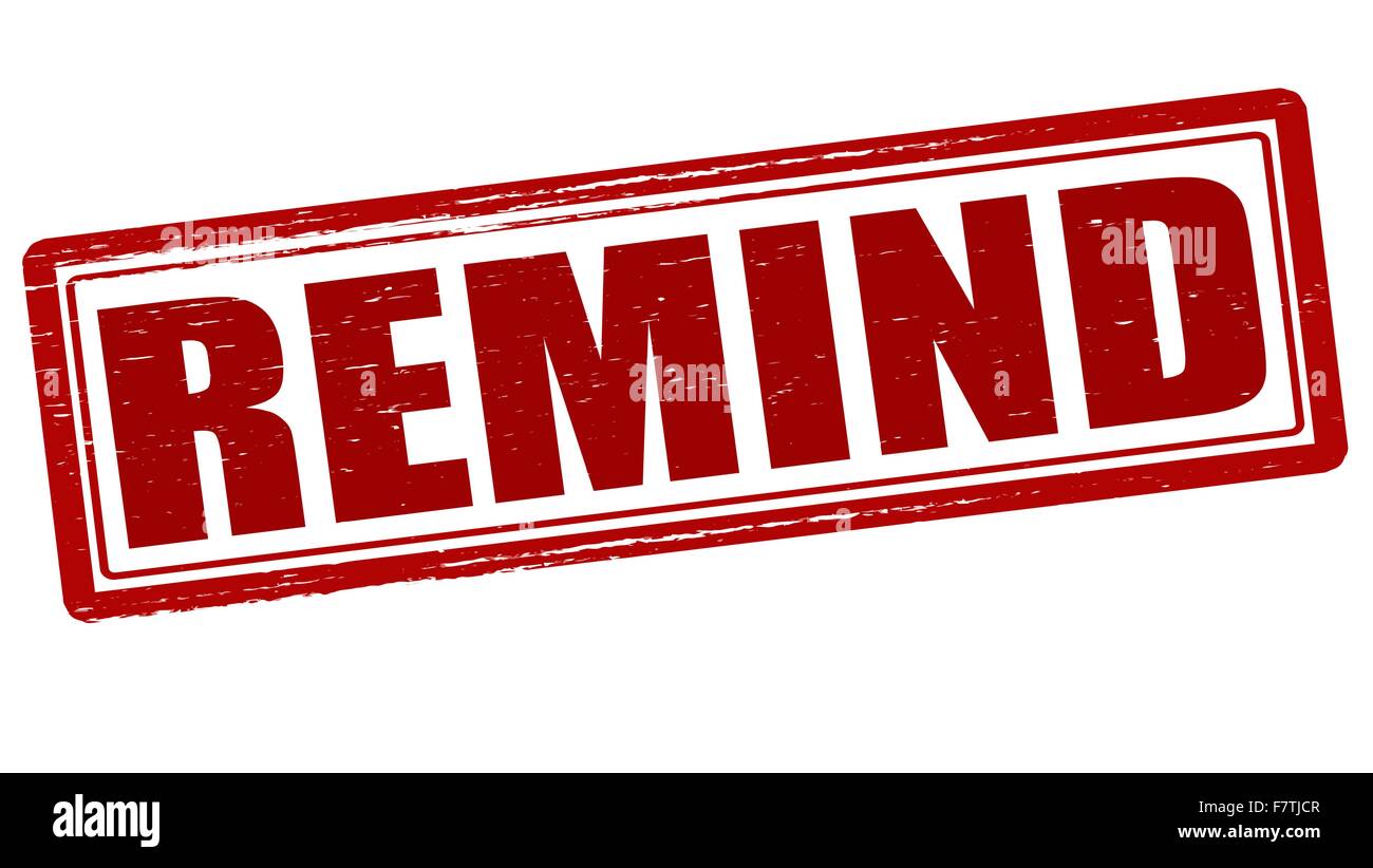 Reminder stamp hires stock photography and images Alamy