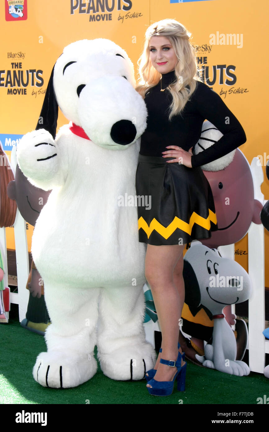 Premiere of 'The Peanuts Movie' Arrivals Featuring Meghan Trainor