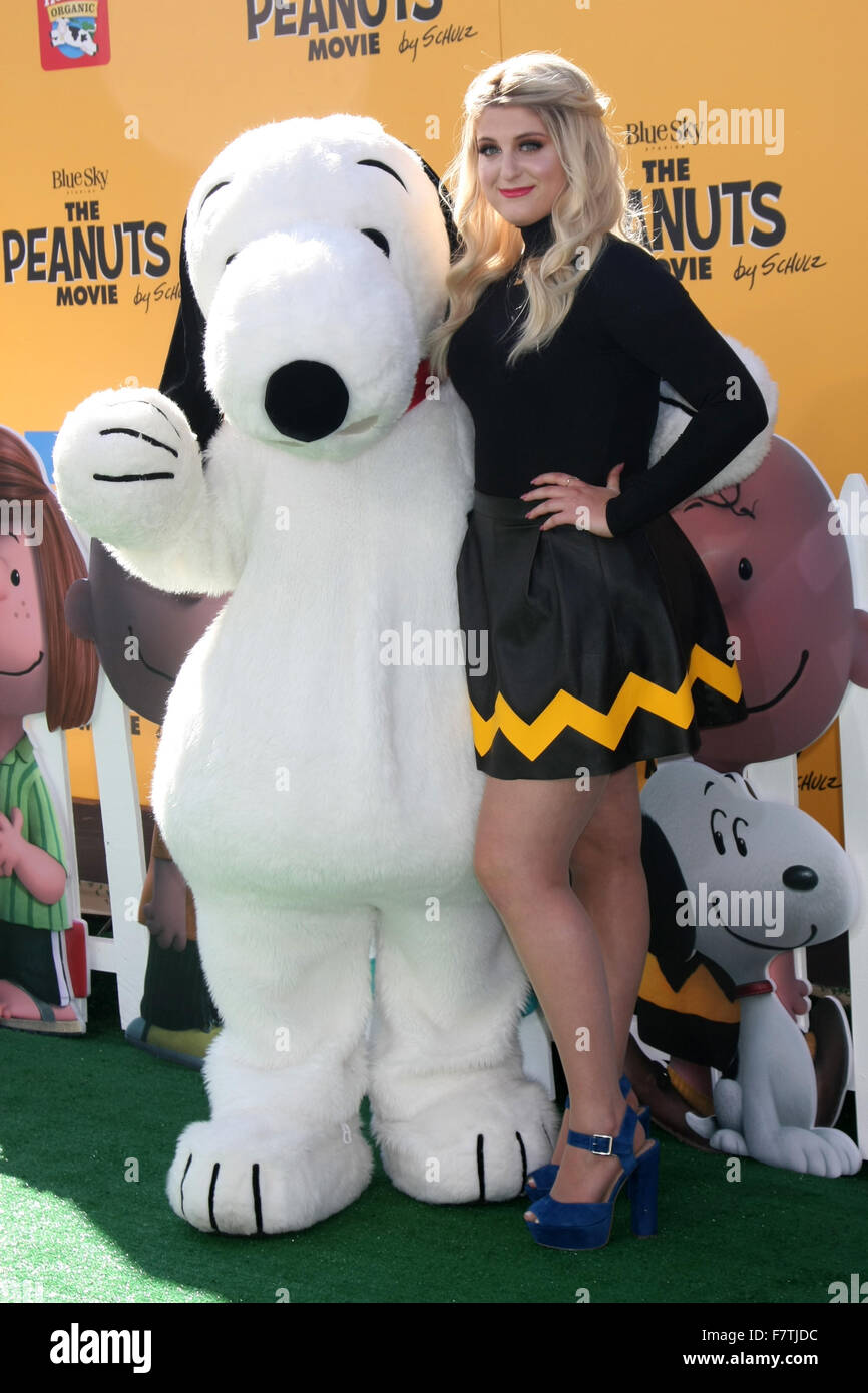 Premiere of 'The Peanuts Movie' Arrivals Featuring Meghan Trainor