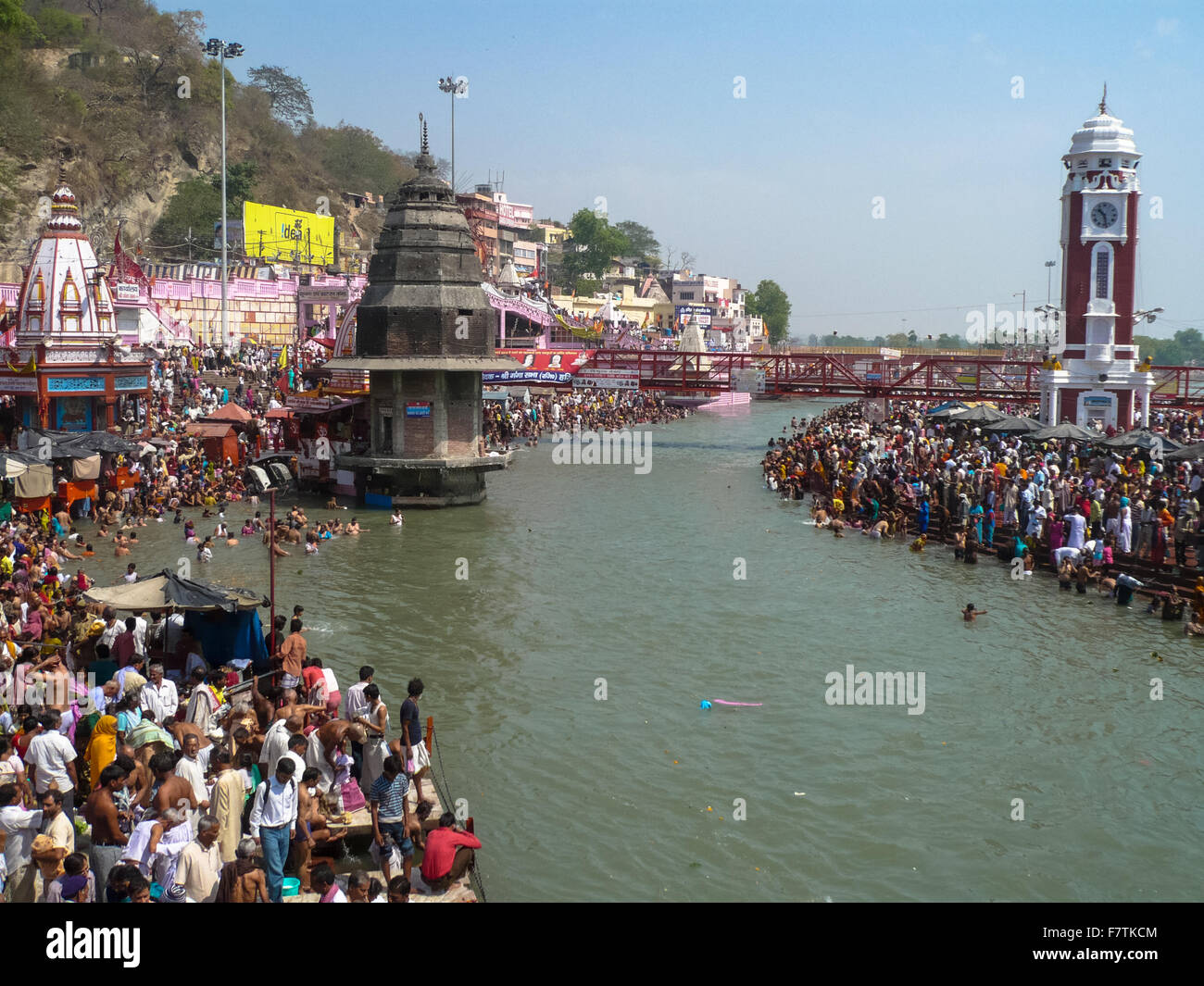 kumbh mela holy festival in haridwar india Stock Photo - Alamy