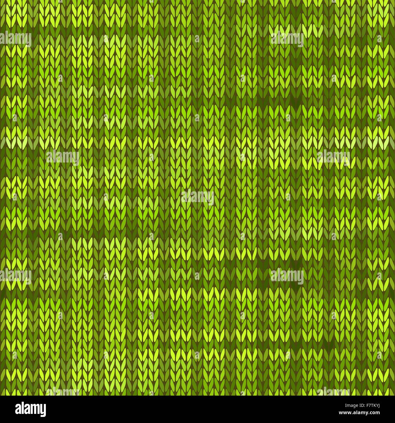 Style Seamless Knitted Melange Pattern. Green Color Vector Illus Stock ...