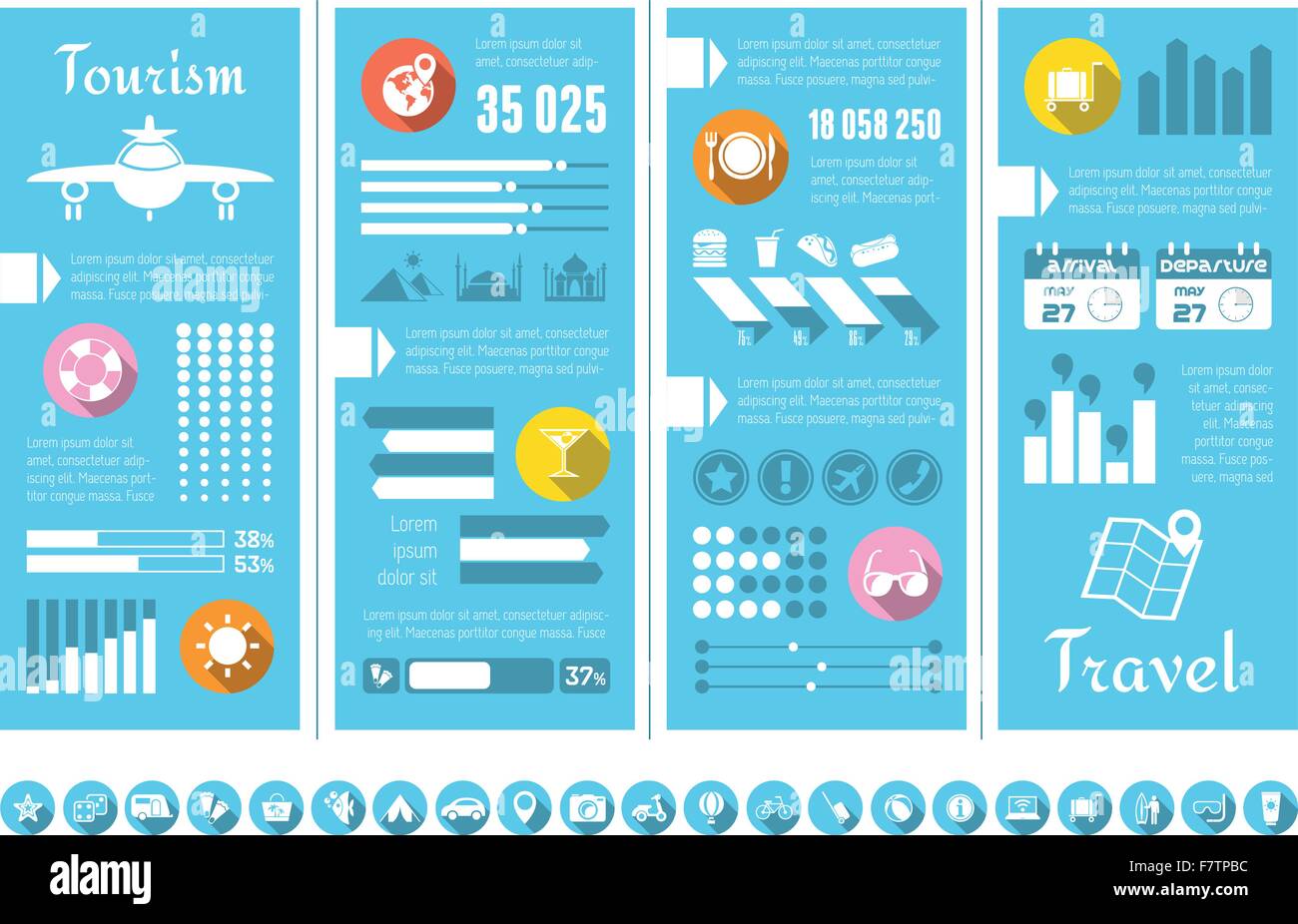 Travel Infographic Template Stock Vector Image & Art - Alamy