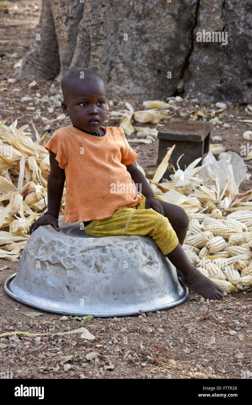 tamberma-child-koutammakou-land-of-the-batammariba-togo-stock