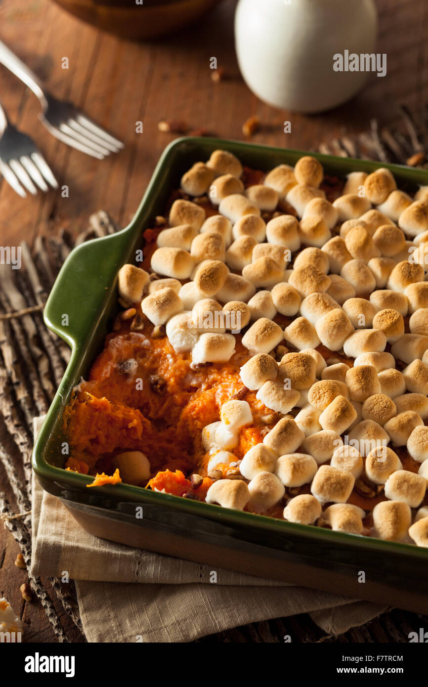 Homemade Sweet Potato Casserole for Thanksgiving Stock Photo Alamy