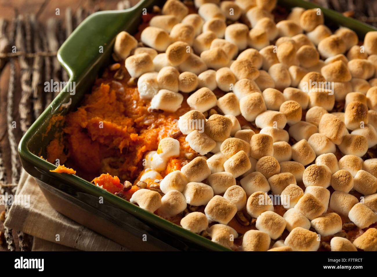 Homemade Sweet Potato Casserole for Thanksgiving Stock Photo Alamy