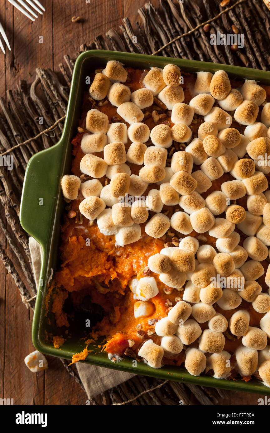 Homemade Sweet Potato Casserole for Thanksgiving Stock Photo Alamy