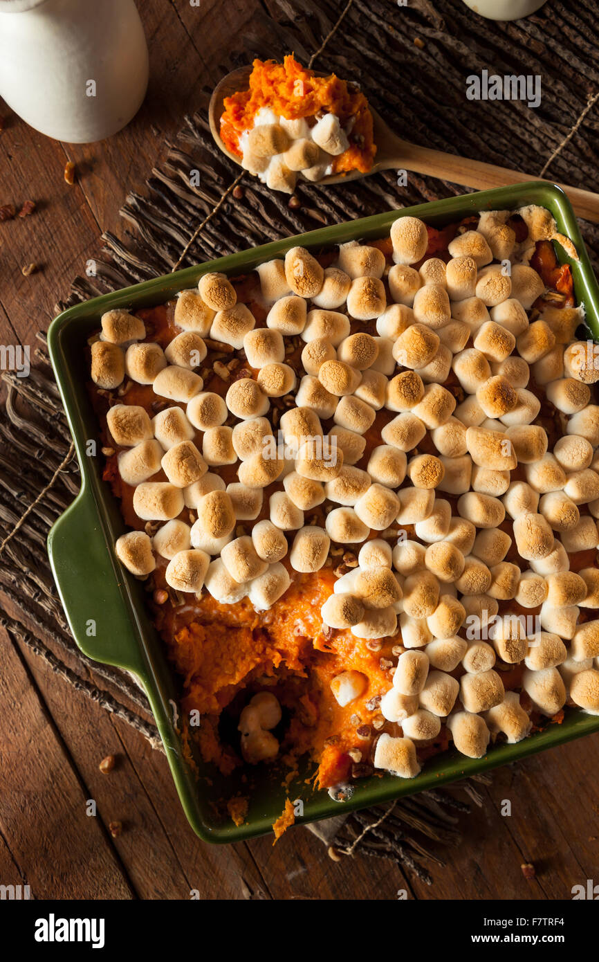 Homemade Sweet Potato Casserole for Thanksgiving Stock Photo Alamy