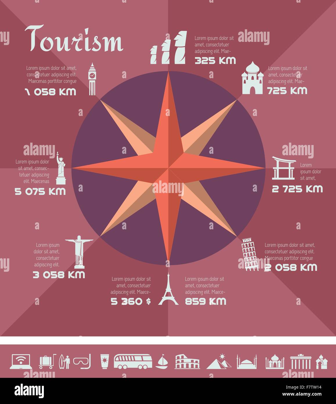 Travel Infographic Template Stock Vector Image & Art - Alamy