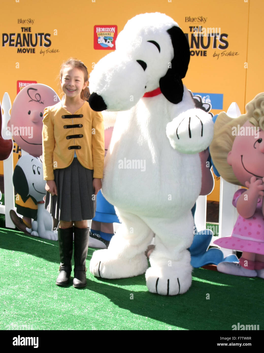 The Peanuts Movie LA Premiere Featuring: Aubrey Anderson-Emmons Where ...