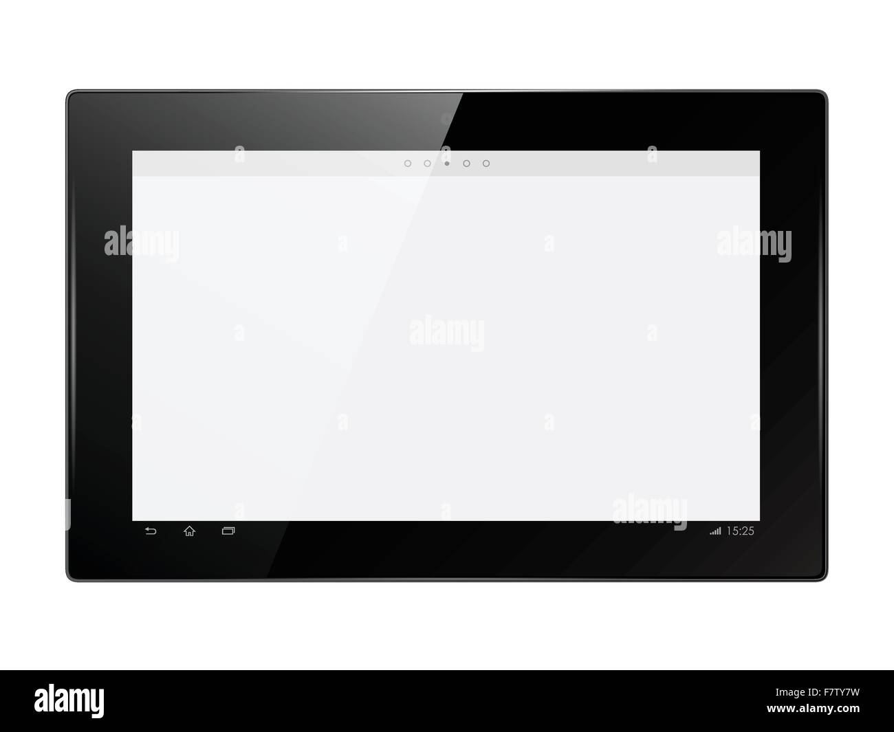 Tablet isolated black screen Stock Vector Images - Alamy