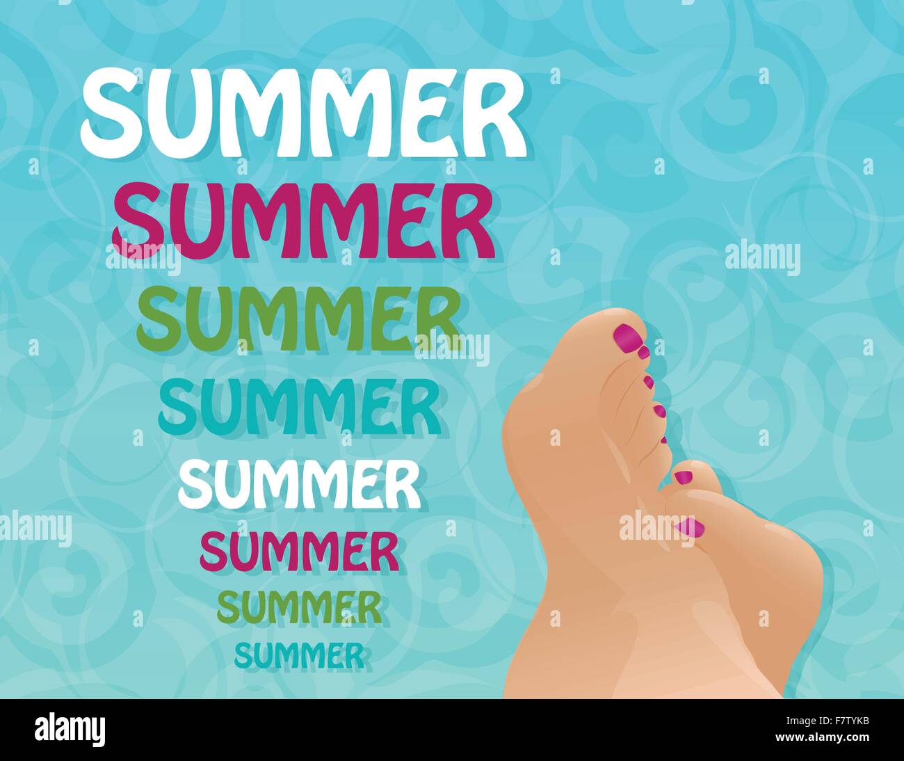 summer background Stock Vector